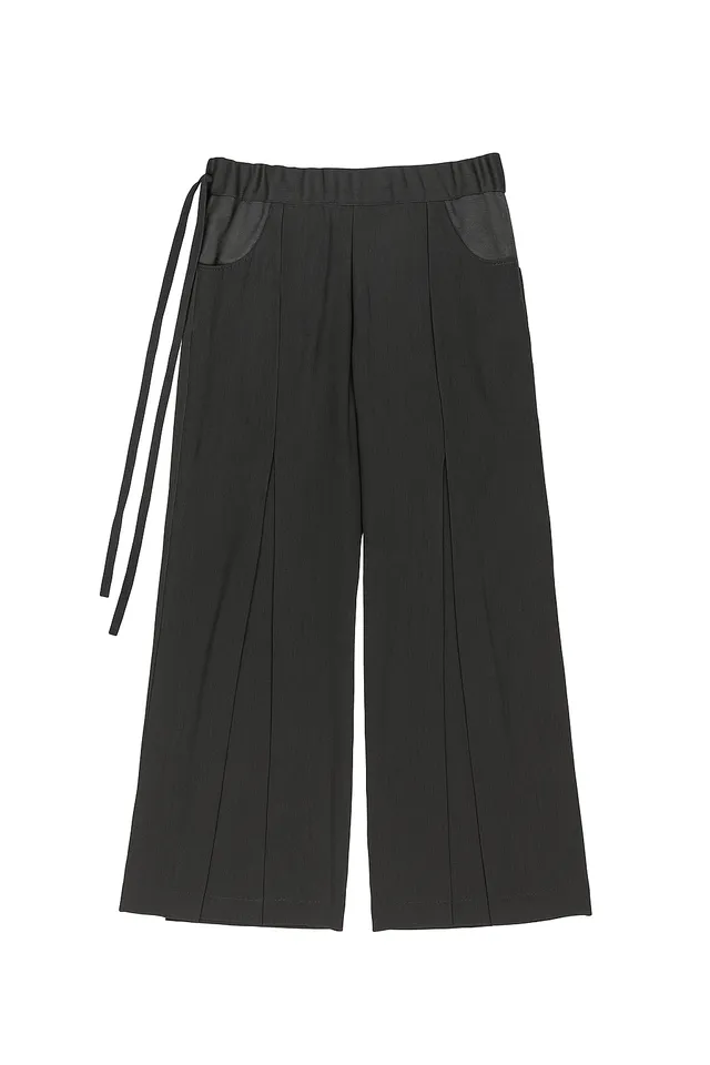 Tiat Occulta bellezza Japonisme pantalone nero pieghe