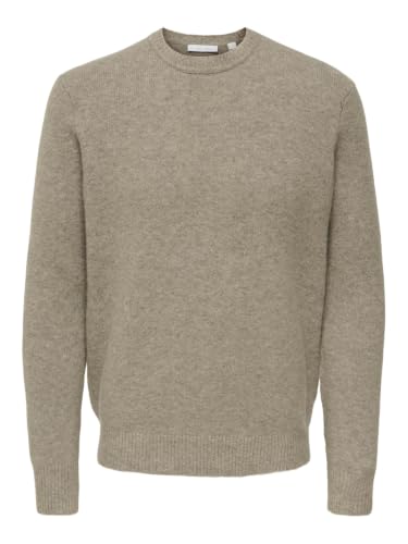 Only & Sons Onsray Maglione Girocollo Uomo Grigio