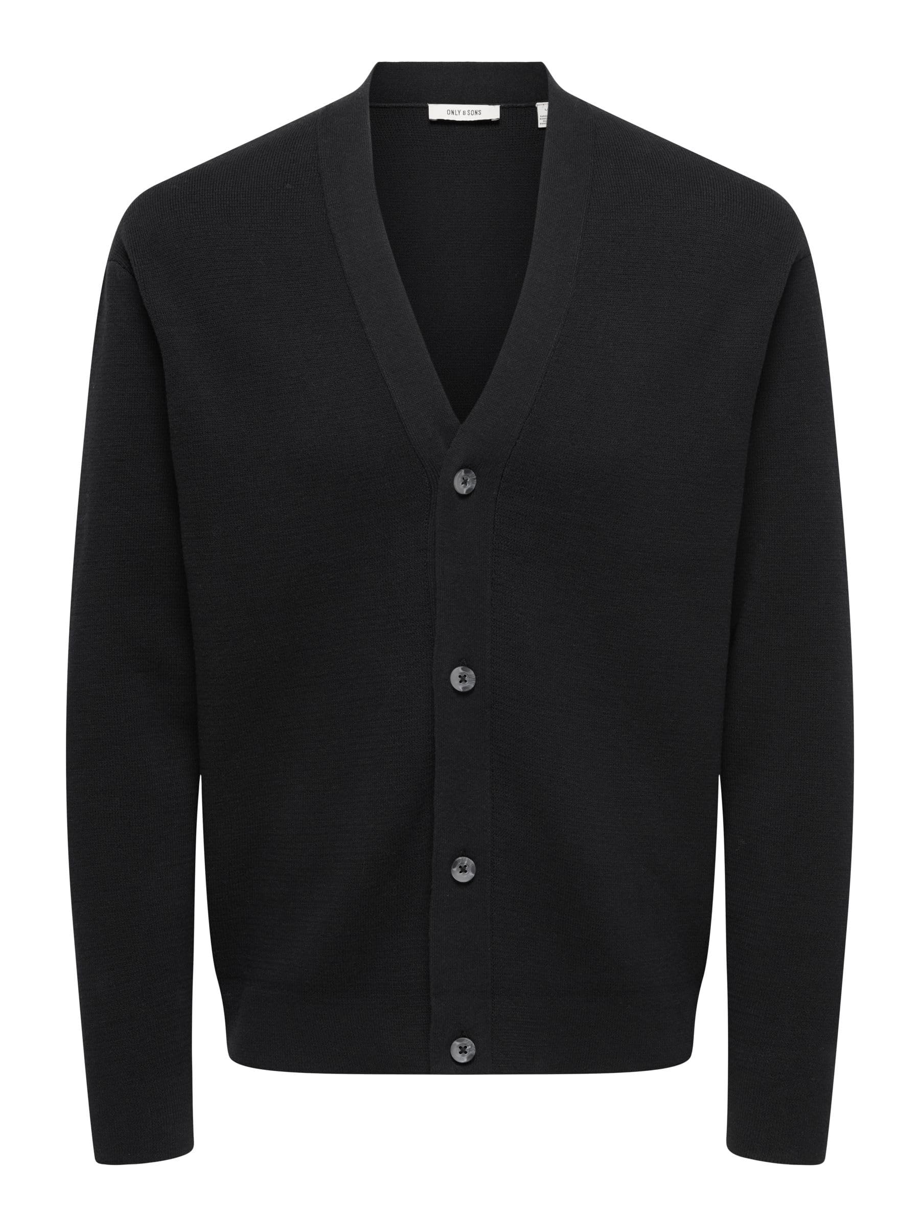 Only & Sons Onsting Life Cardigan Maglia Uomo Nero