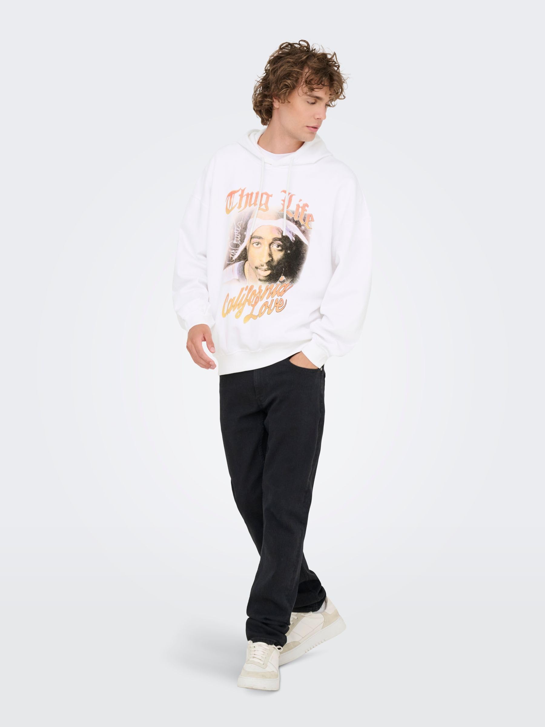 ONLY & SONS Onstupac Felpa Uomo M girocollo cotone regular fit