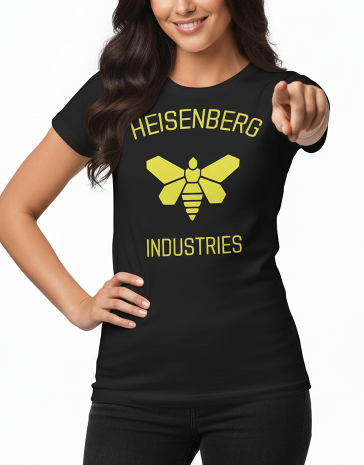 Makaya T-Shirt Donna Heisenberg Industries Nera Cotone S