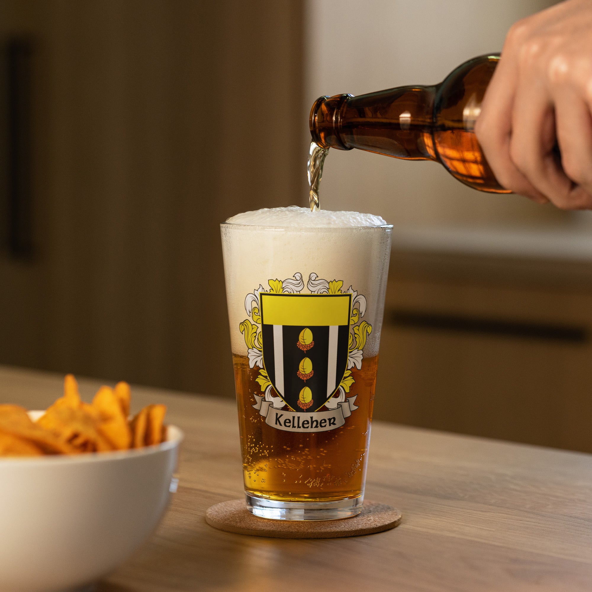 7.62 Design Kelleher boccale birra vetro 473 ml stemma irlandese