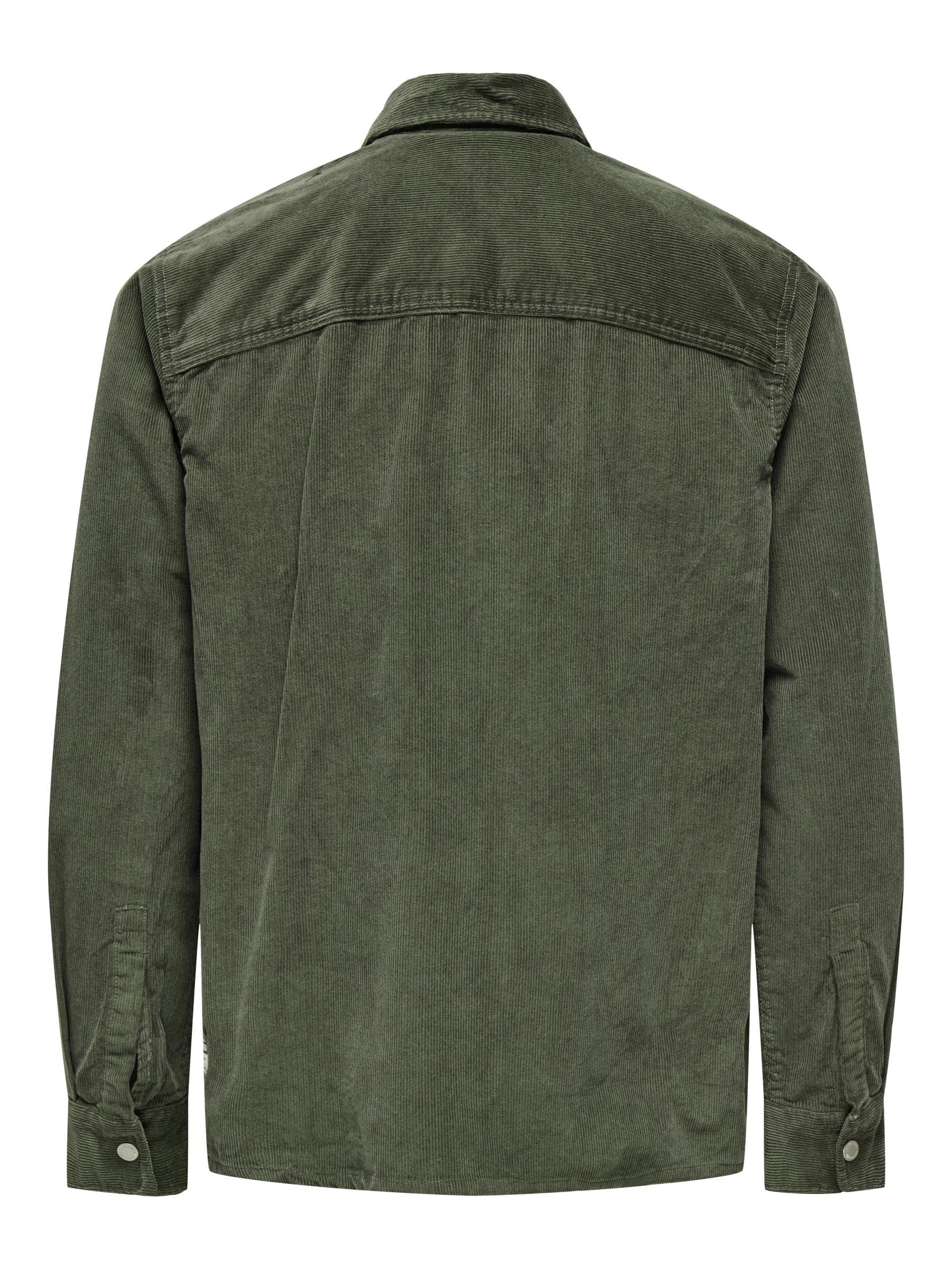 Only & Sons Onsalp Cord camicia velluto uomo S castor gray