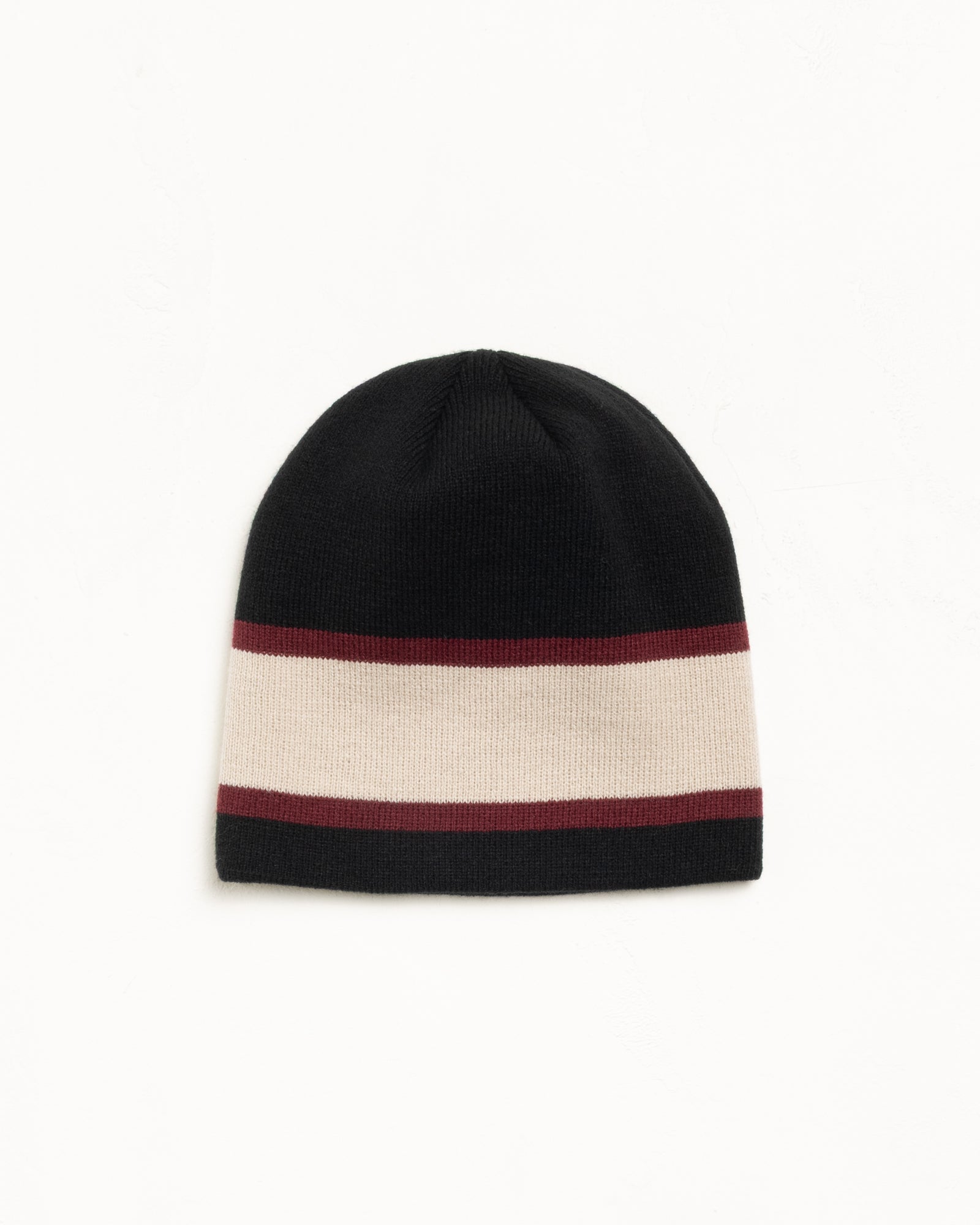 Stussy Sport Stripe Skullcap berretto nero acrilico