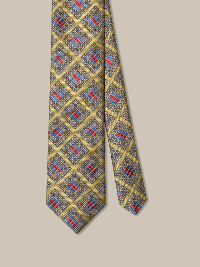 Robert Talbott Robert Cravatta Seta Oro Multi REG