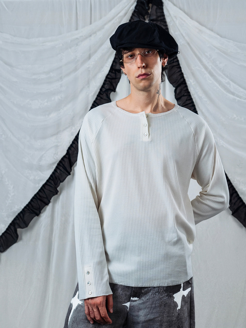 Tiat Occulta bellezza Serafino rib jersey maglia costine