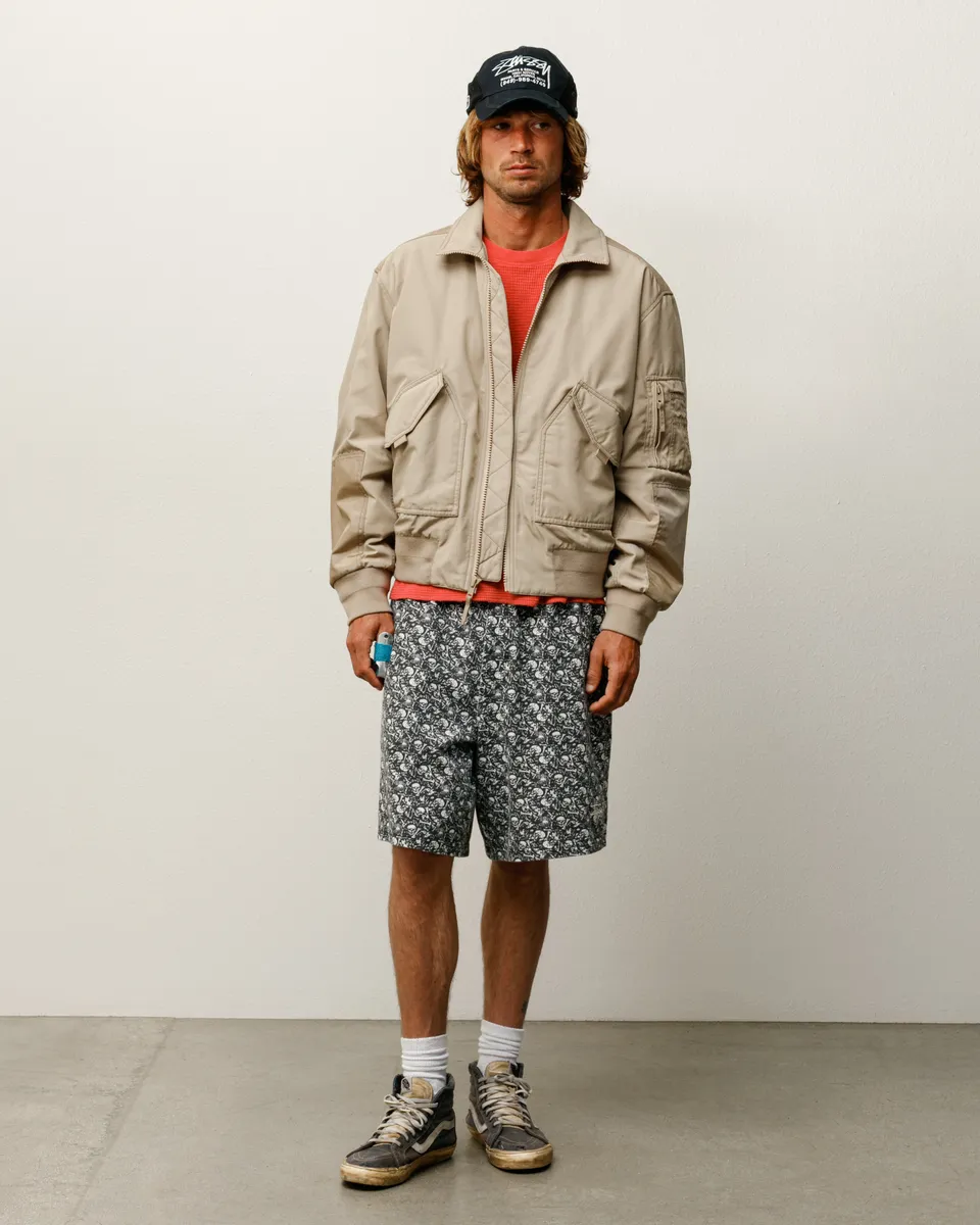 Stussy Jersey Short pantaloncini cotone Bones