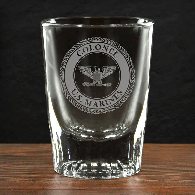 7.62 Design USMC EGA bicchierino shot 1.5oz vetro inciso