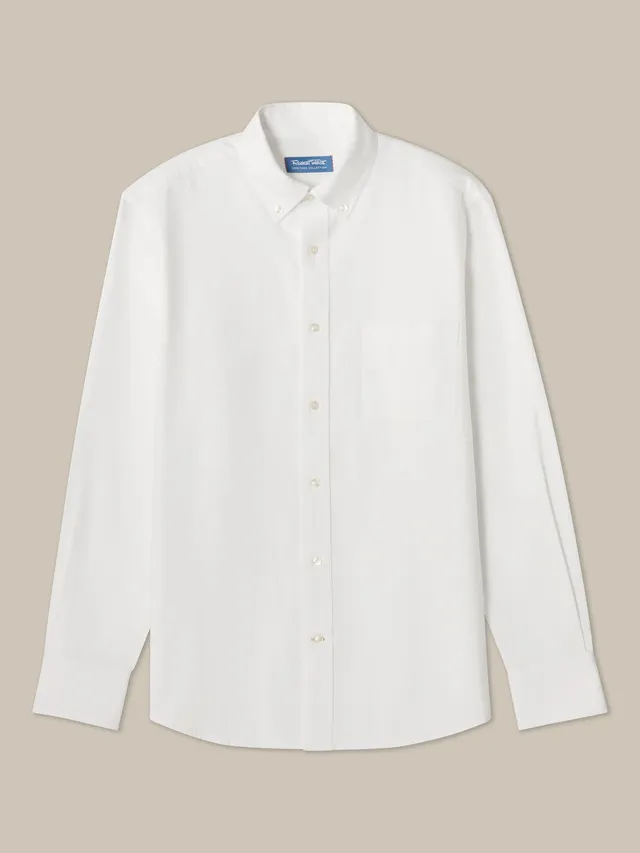Robert Talbott George camicia oxford bianca cotone