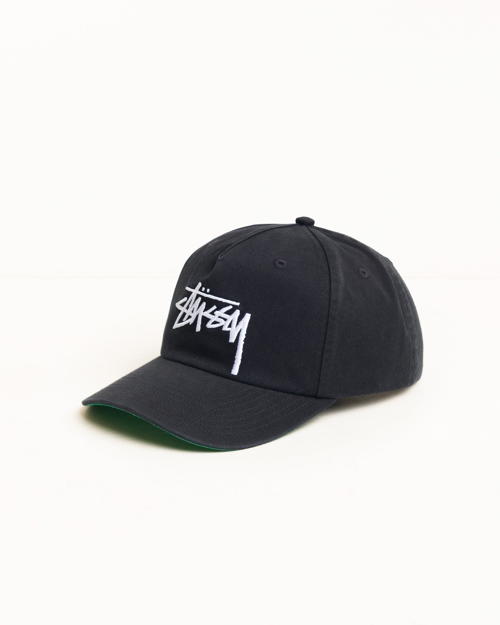 Stussy Big Stock Snapback Cap cappello nero cotone 58cm