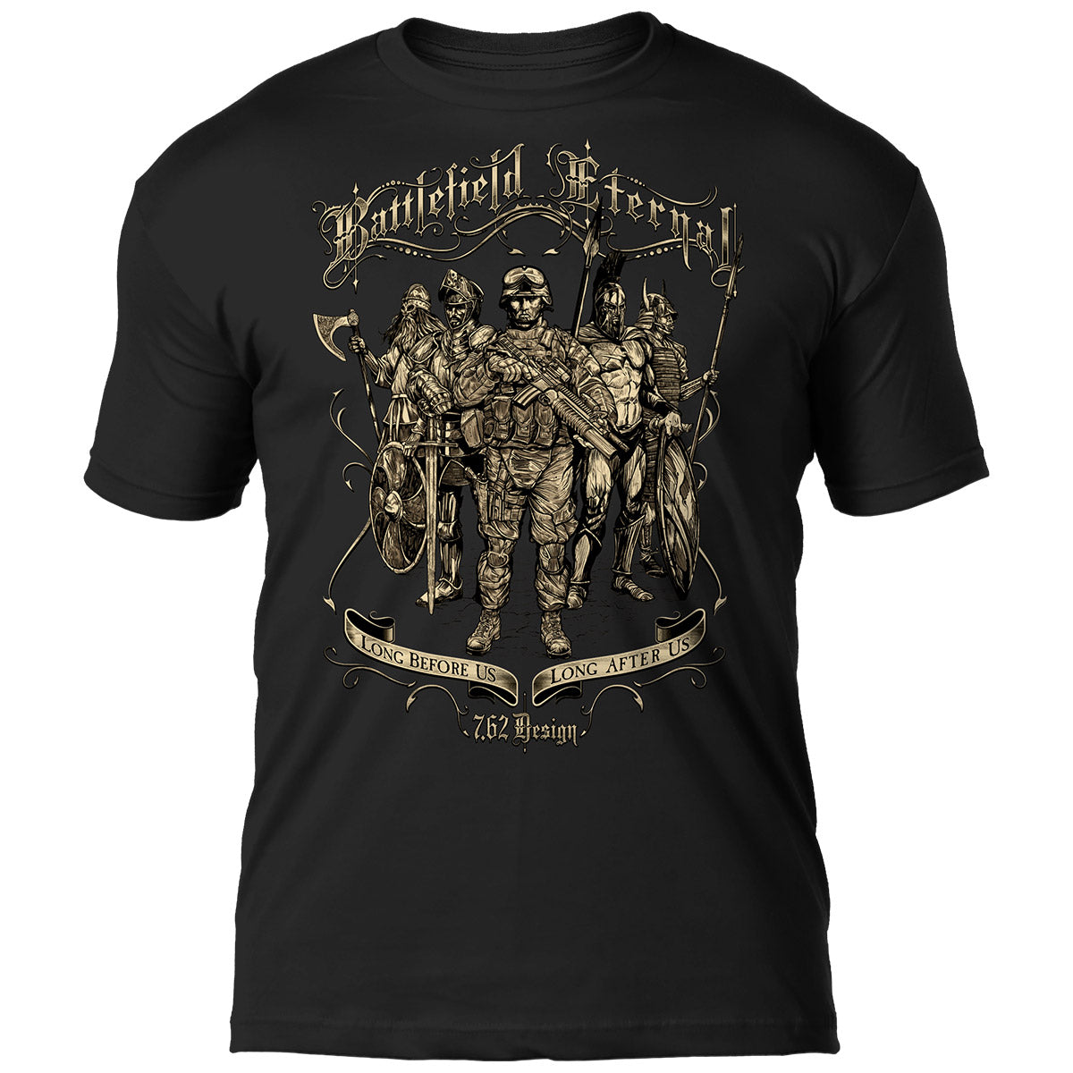 7.62 Design Battlefield Eternal t-shirt uomo nero cotone