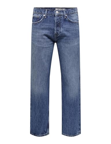Only & Sons Onsedge Jeans Uomo Loose Medium Blue 33/30