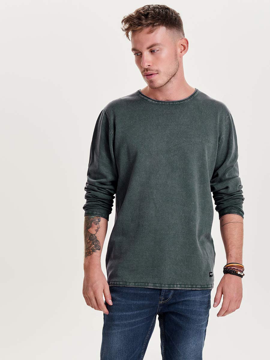 ONLY & SONS Maglieria Pullover Uomo Blu XS Leggero