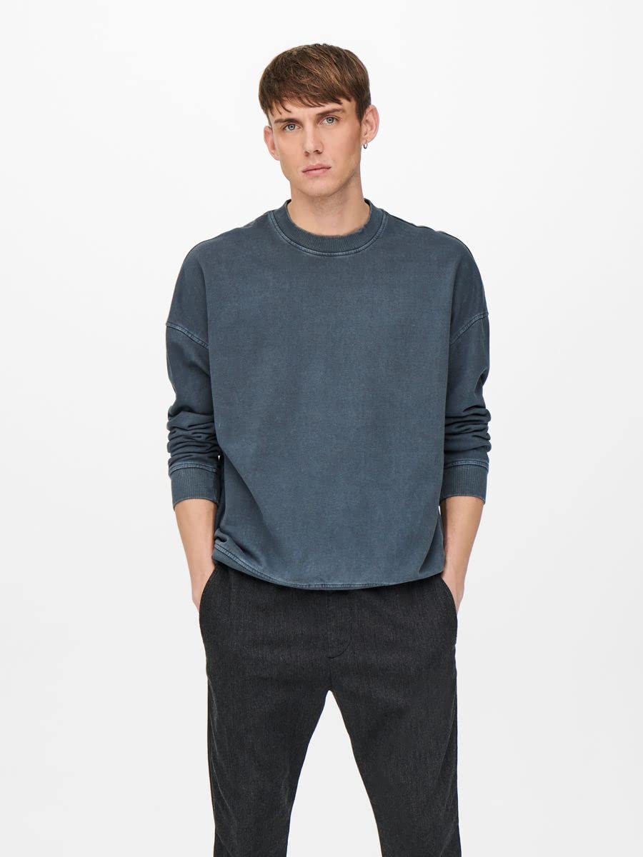 Only & Sons Ron Life RLX felpa crewneck girocollo