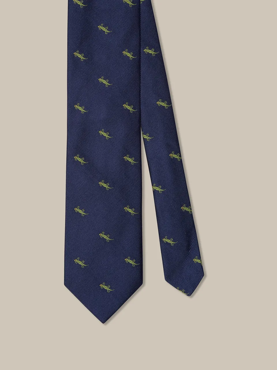 Robert Talbott Robert Newt Cravatta Seta Blu Navy