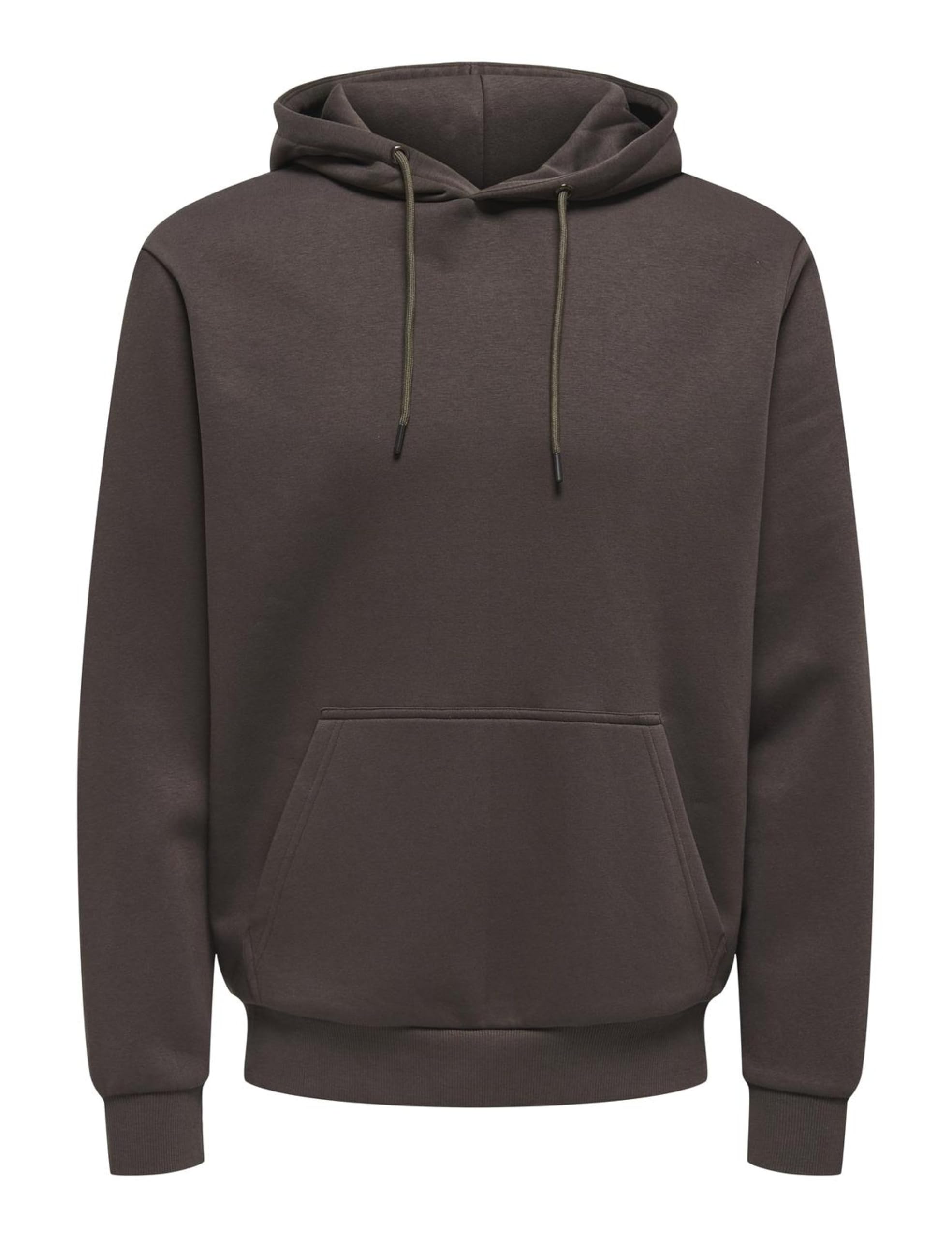 Only & Sons Onsceres felpa cappuccio uomo S marrone cotone