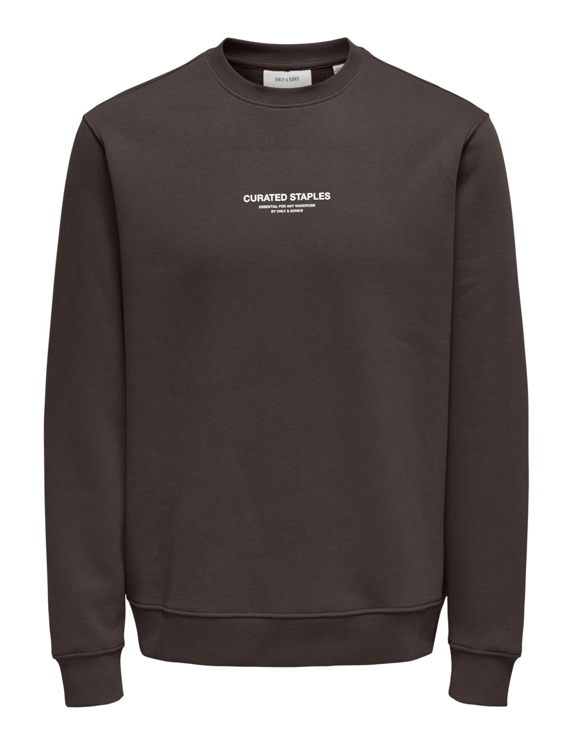 Only & Sons Onscurated Felpa Nero Girocollo