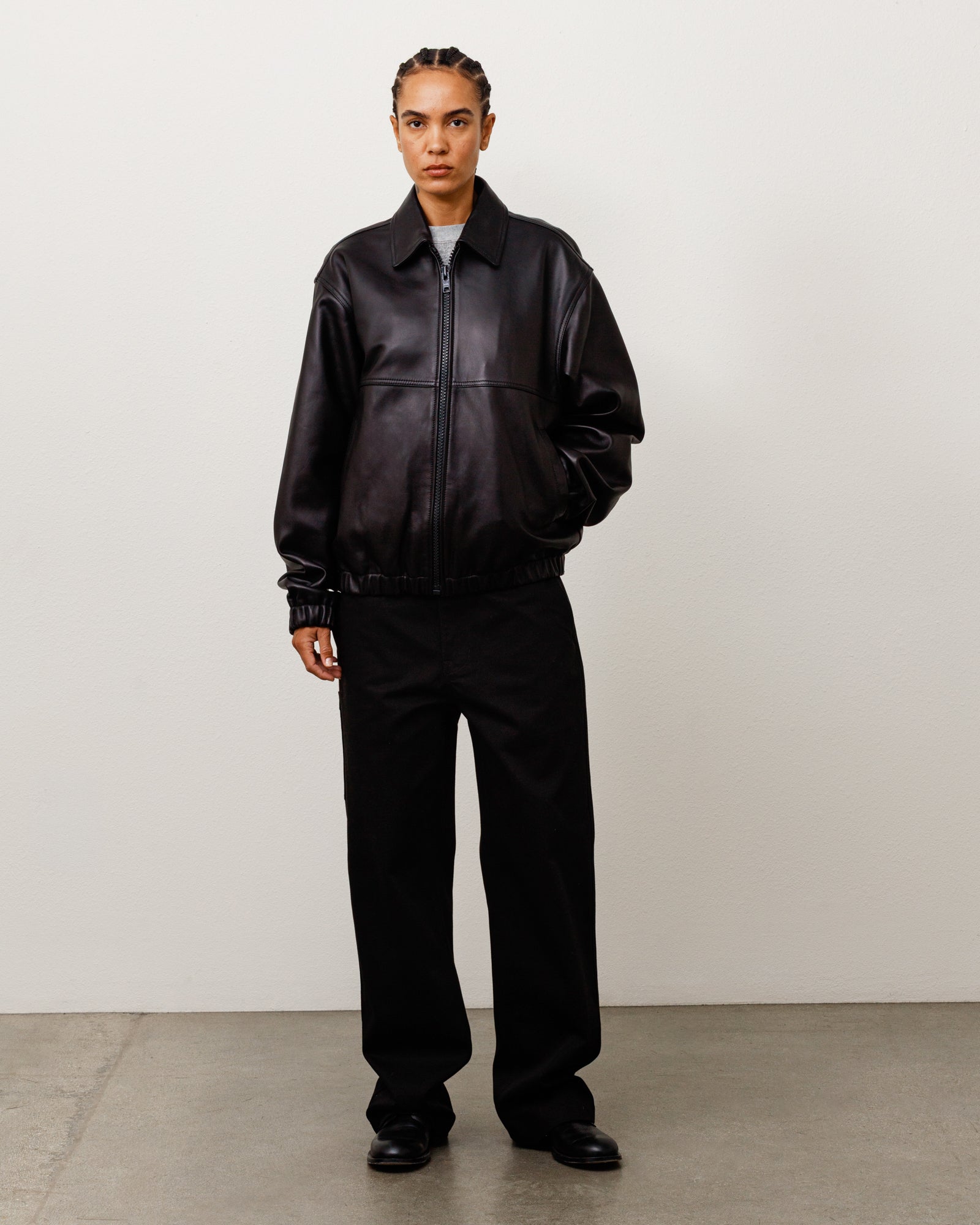 Stussy Pantalone Uniforme pantalone nero twill cotone
