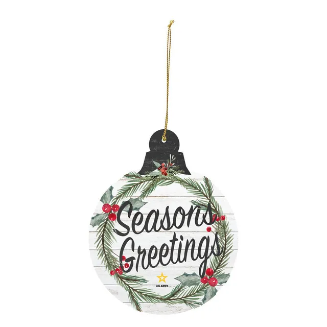 7.62 Design Ornaments decorazione natale US Army Seasons Greetings