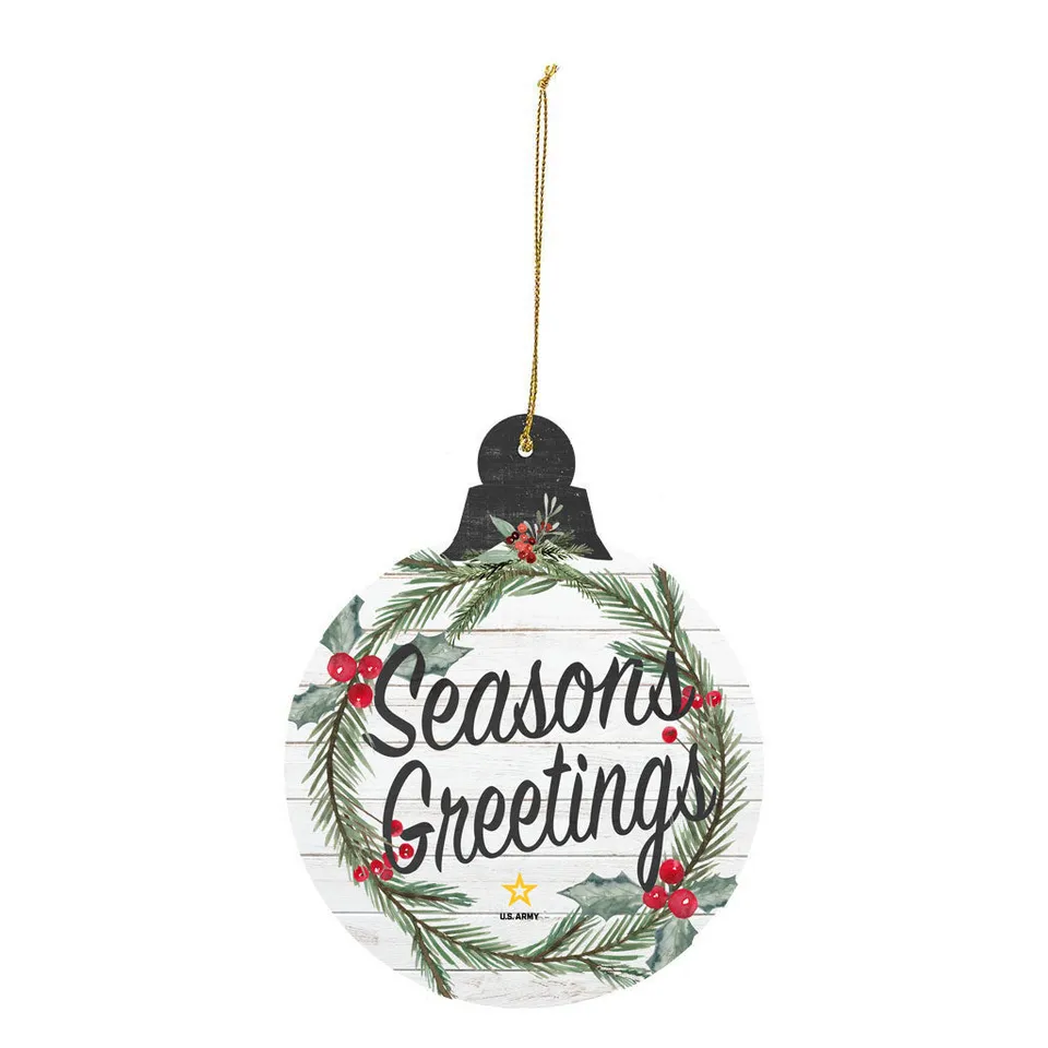 7.62 Design Ornaments decorazione natale US Army Seasons Greetings