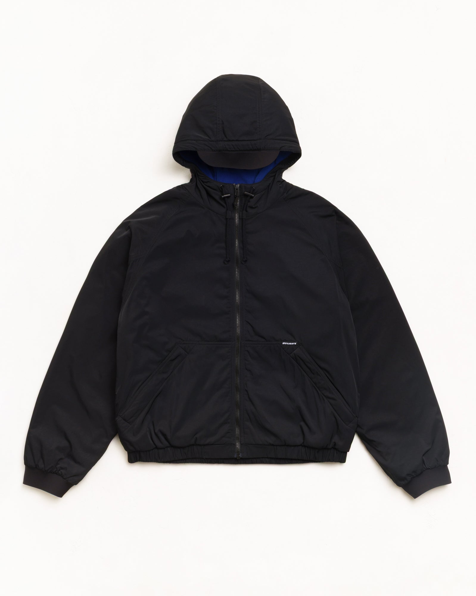 Stussy Coastline Hooded Jacket giacca Black nylon fleece
