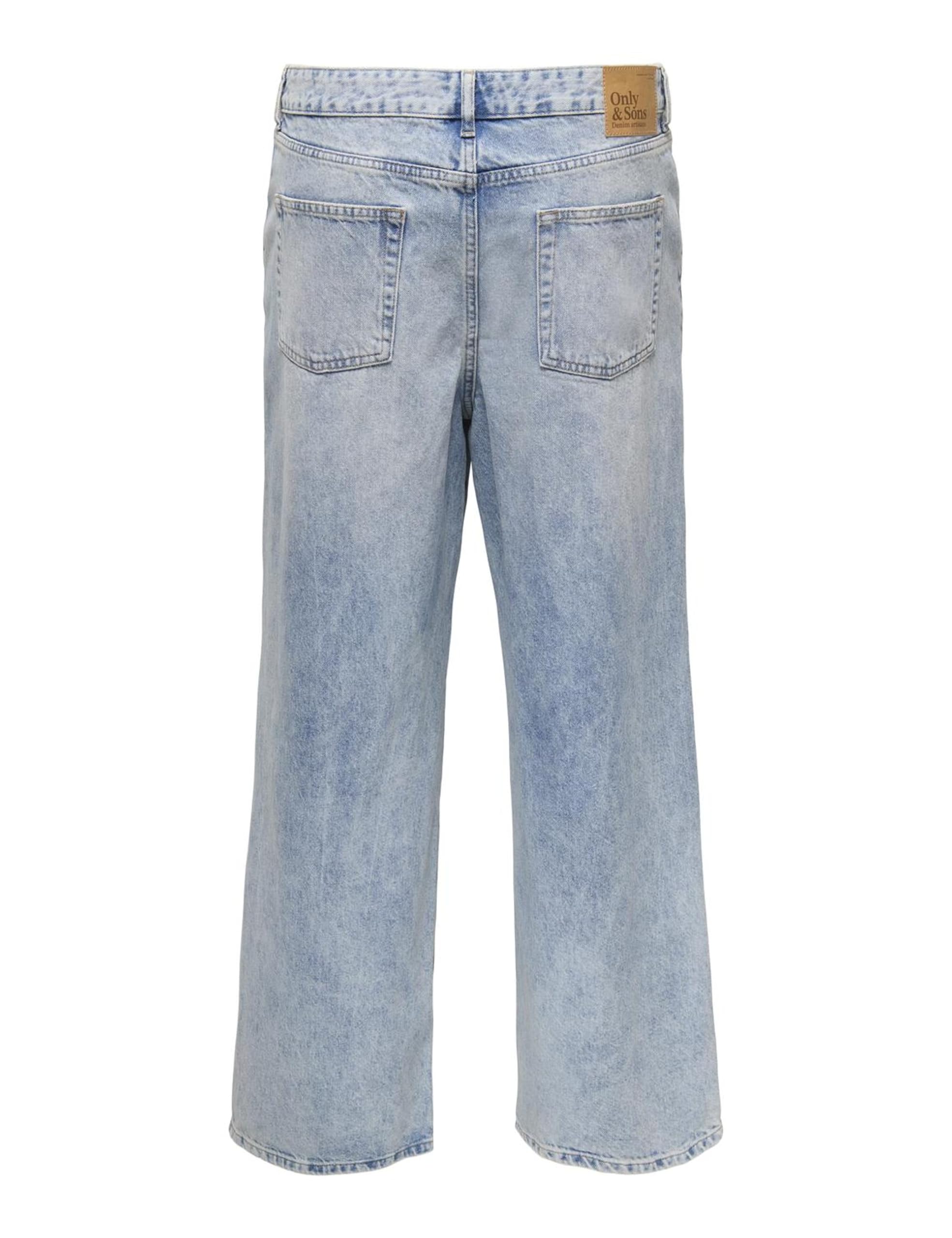 Only & Sons Onsremi Wide Leg Jeans 32W/34L Blu