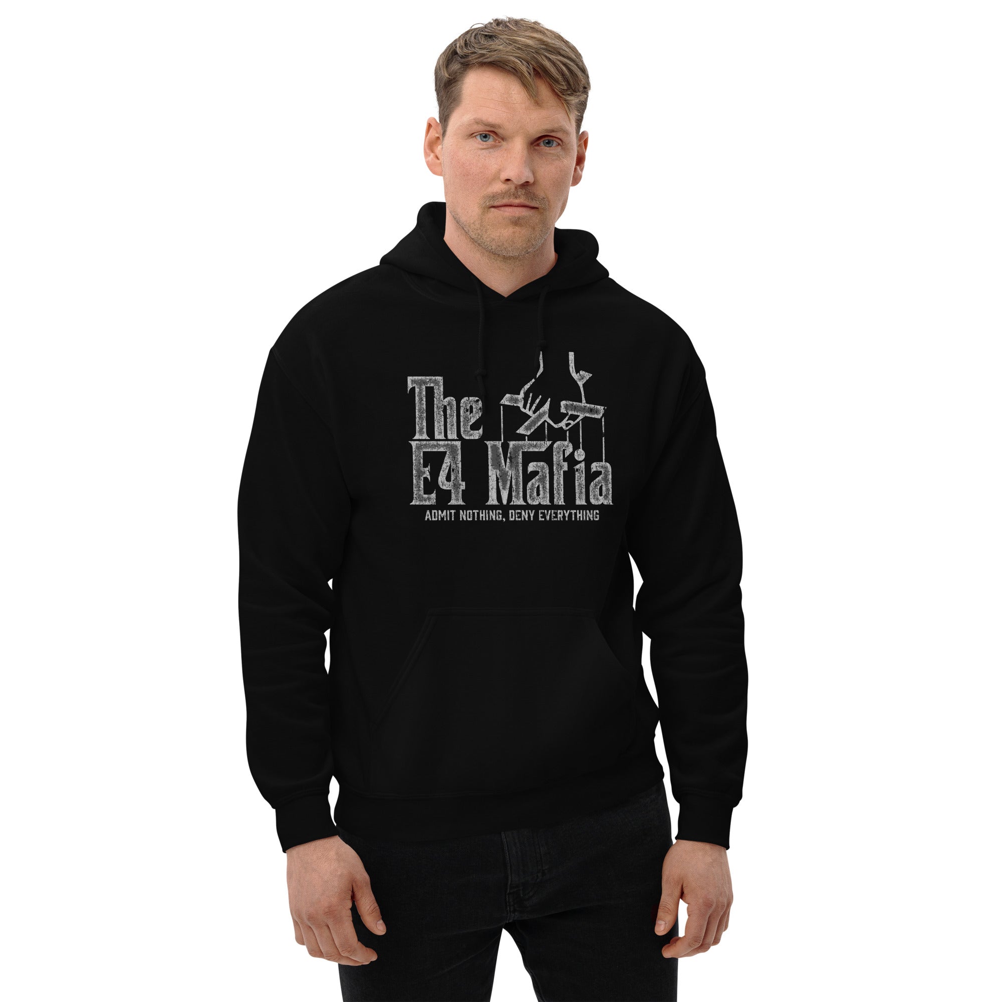 7.62 Design E-4 Mafia felpa cappuccio nera L cotone