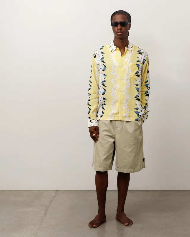 Stussy Baggy Twill Cord shorts cotone khaki
