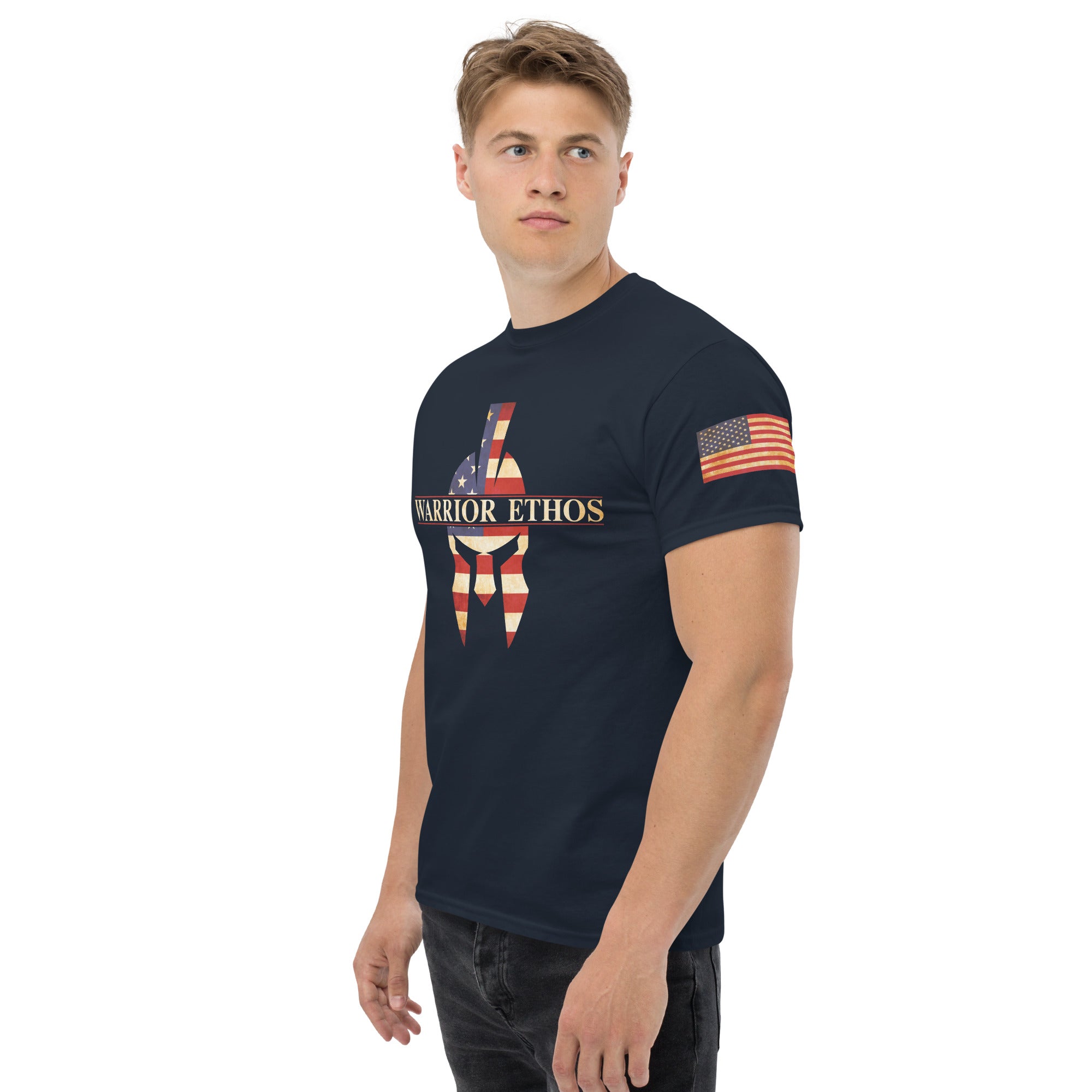 7.62 Design American Warrior Ethos T-Shirt Uomo Nera Cotone