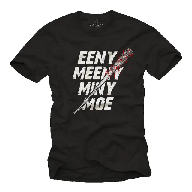 MAKAYA Negan T-Shirt Uomo M Cotone 185 g/m2