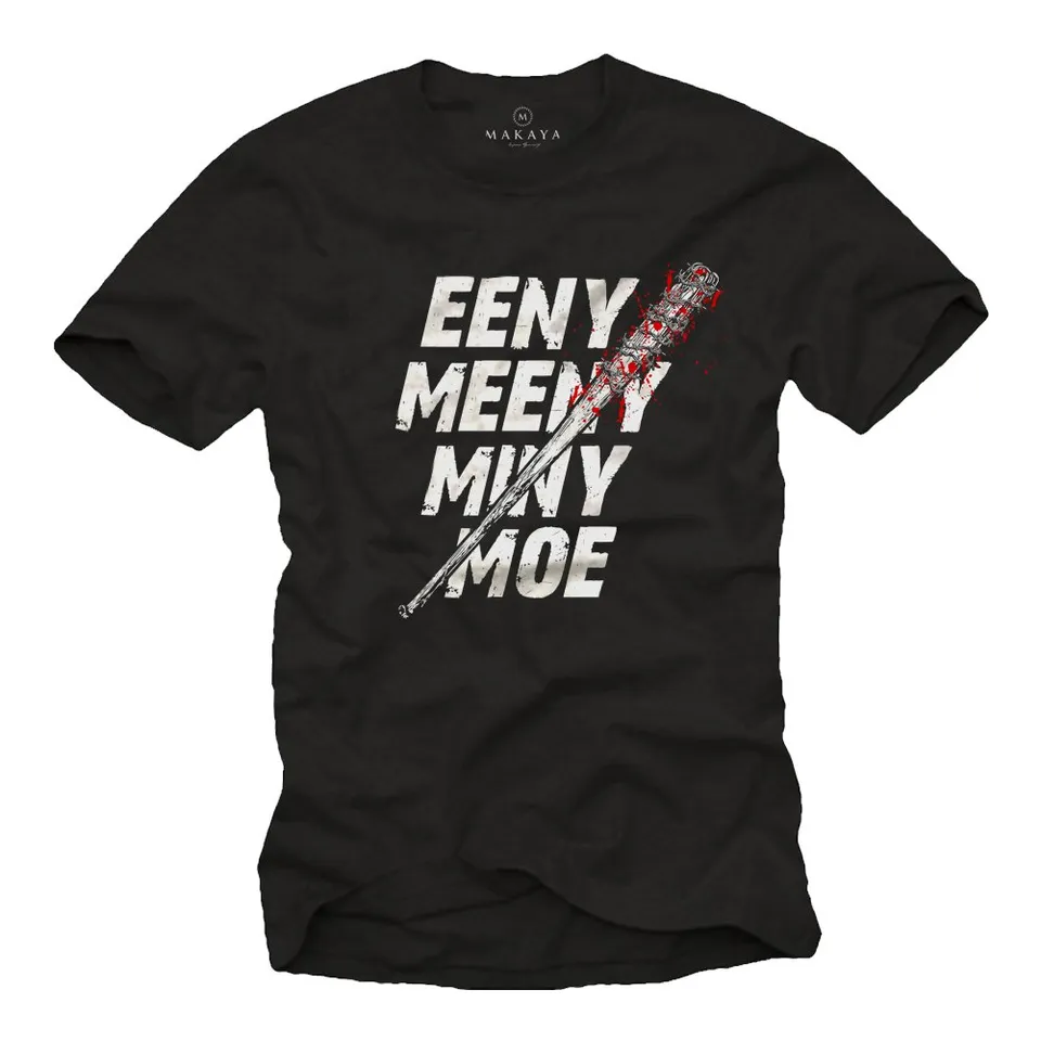MAKAYA Negan T-Shirt Uomo M Cotone 185 g/m2