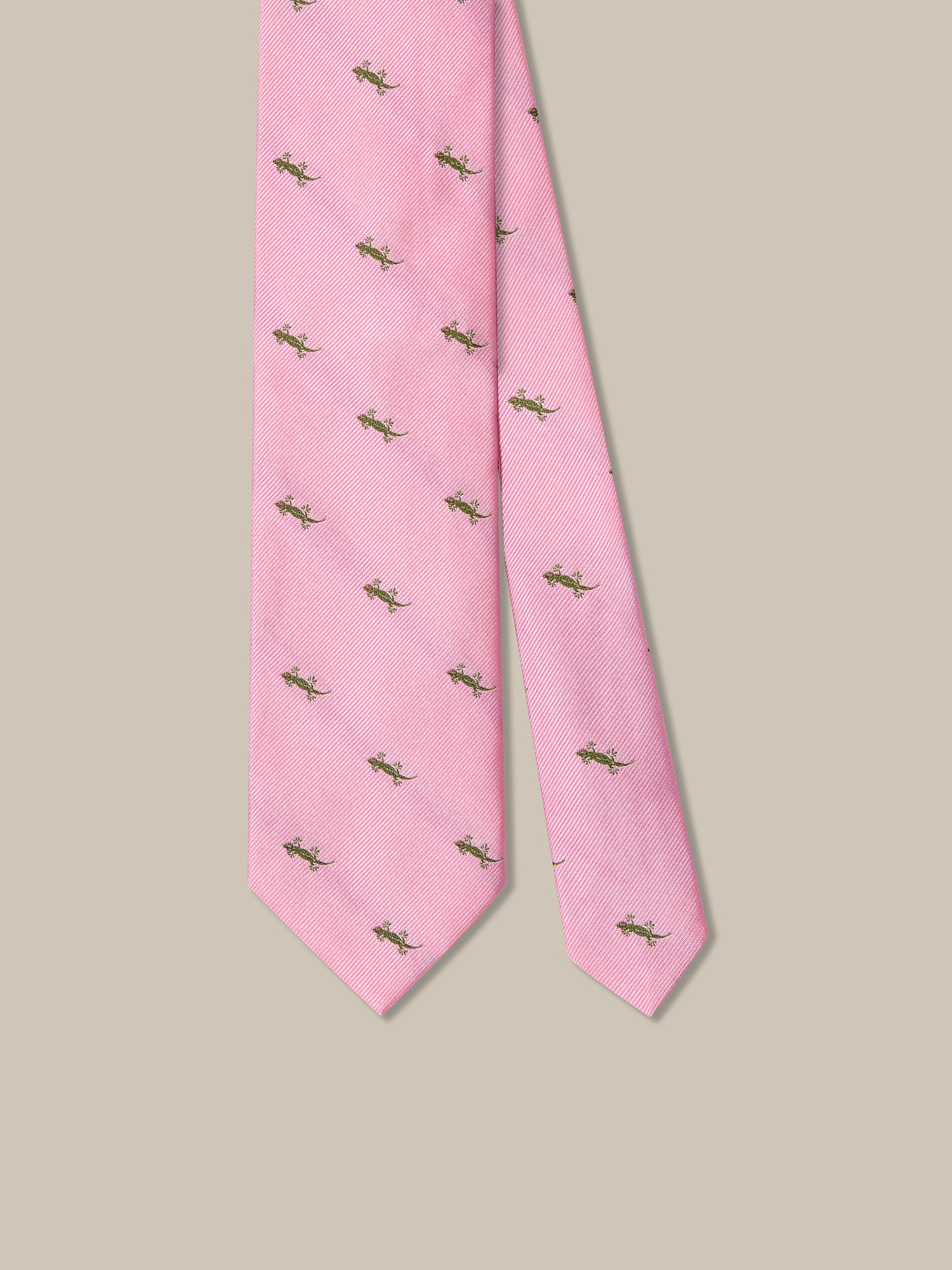 Robert Talbott Robert Cravatta Seta Rosa Newt REG