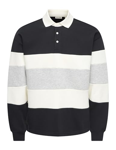 Only & Sons Onsbenedict Felpa Uomo Nero L Girocollo