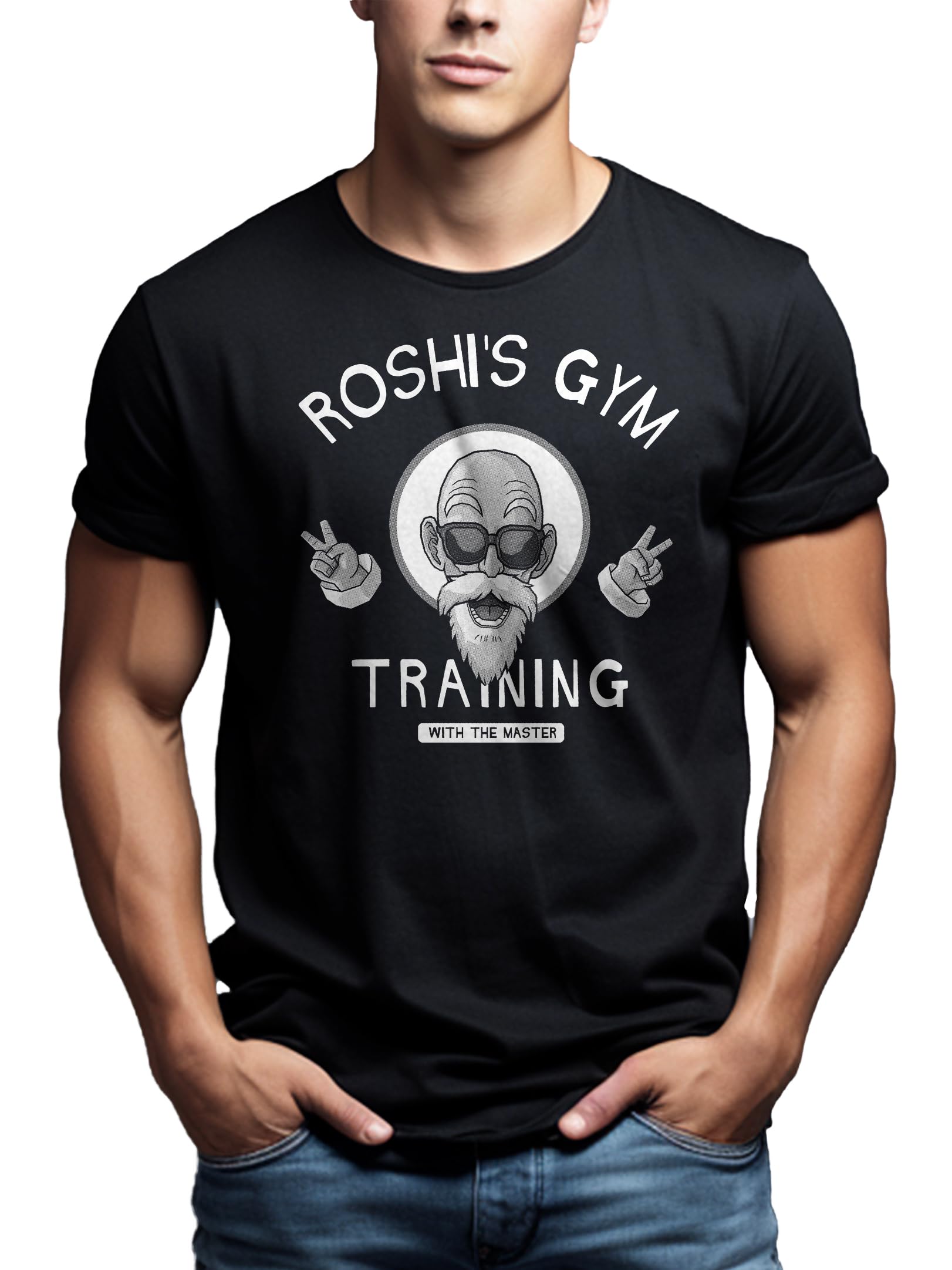 MAKAYA T-Shirt Uomo Training Master Roshis Gym Maglietta Cotone