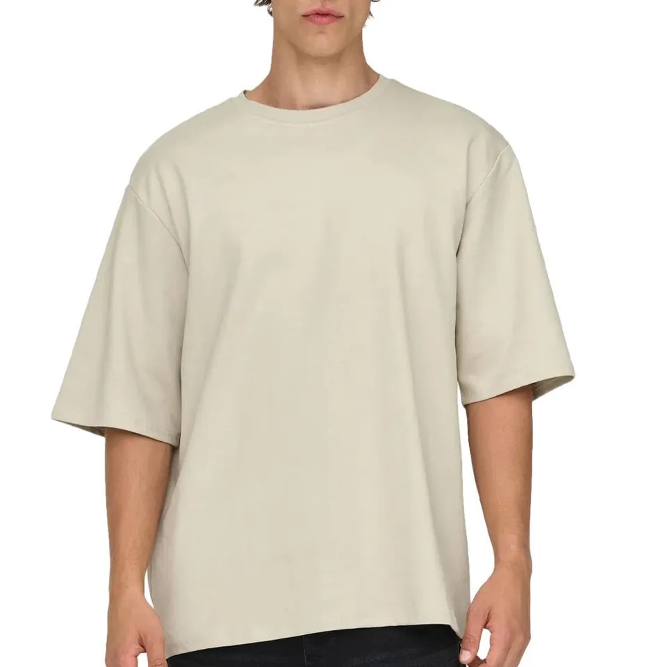 Only & Sons T-shirt maglietta uomo beige print S