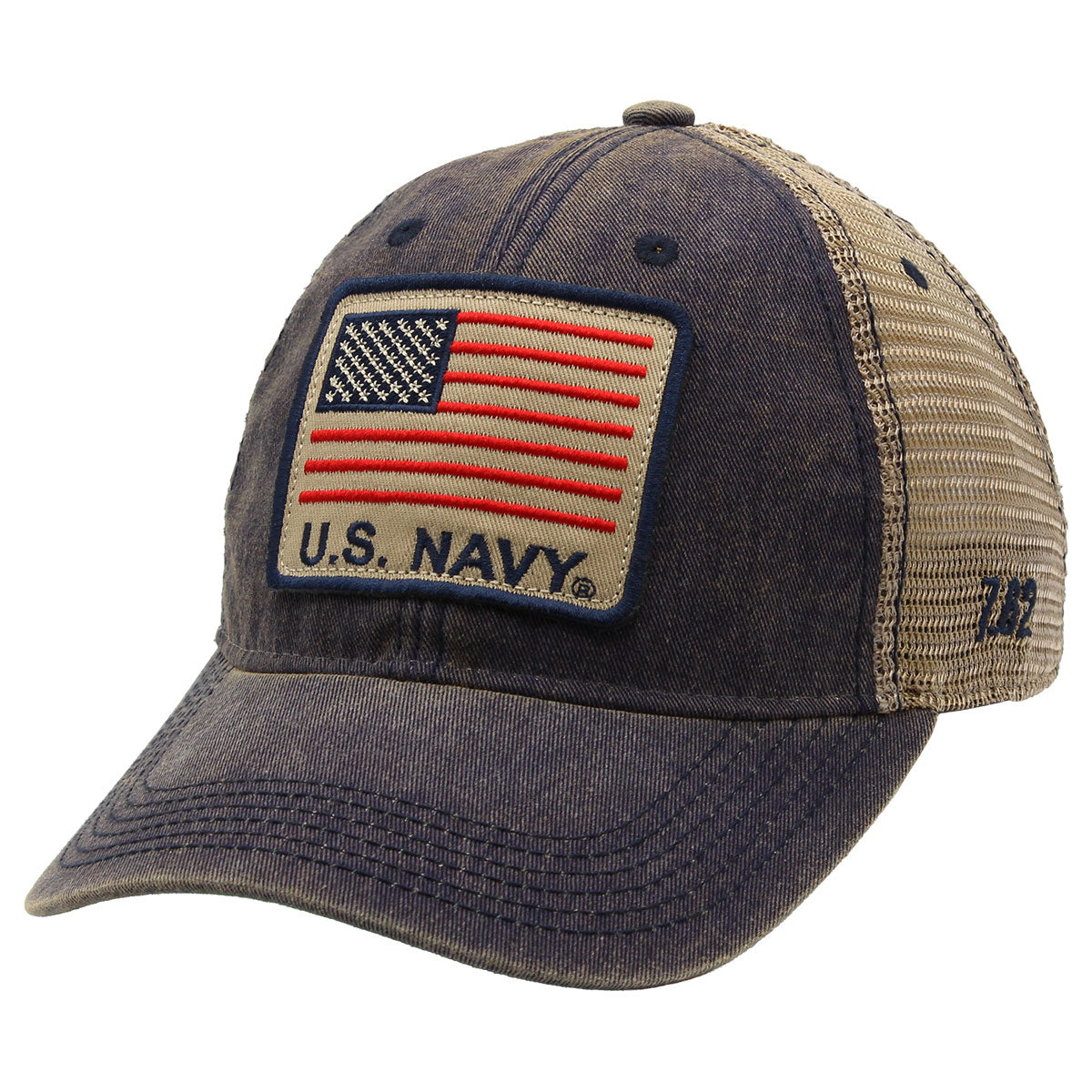 7.62 Design Navy Flag Vintage cappello trucker blu uomo