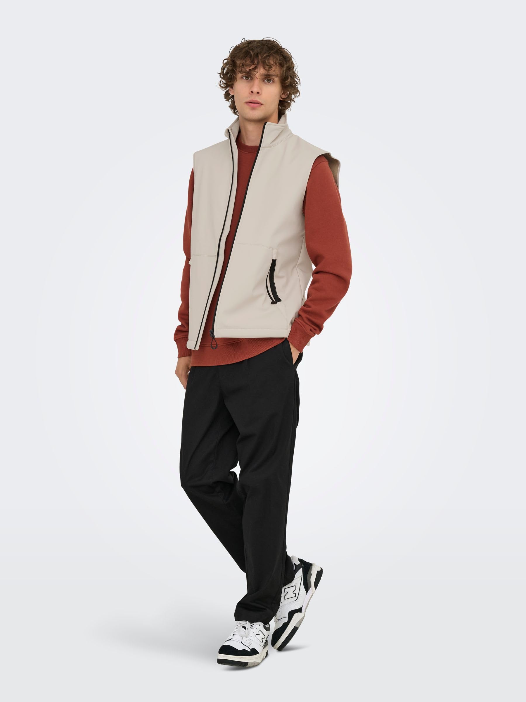 Only & Sons Bowie Gilet Uomo Life Vest Taglia XL