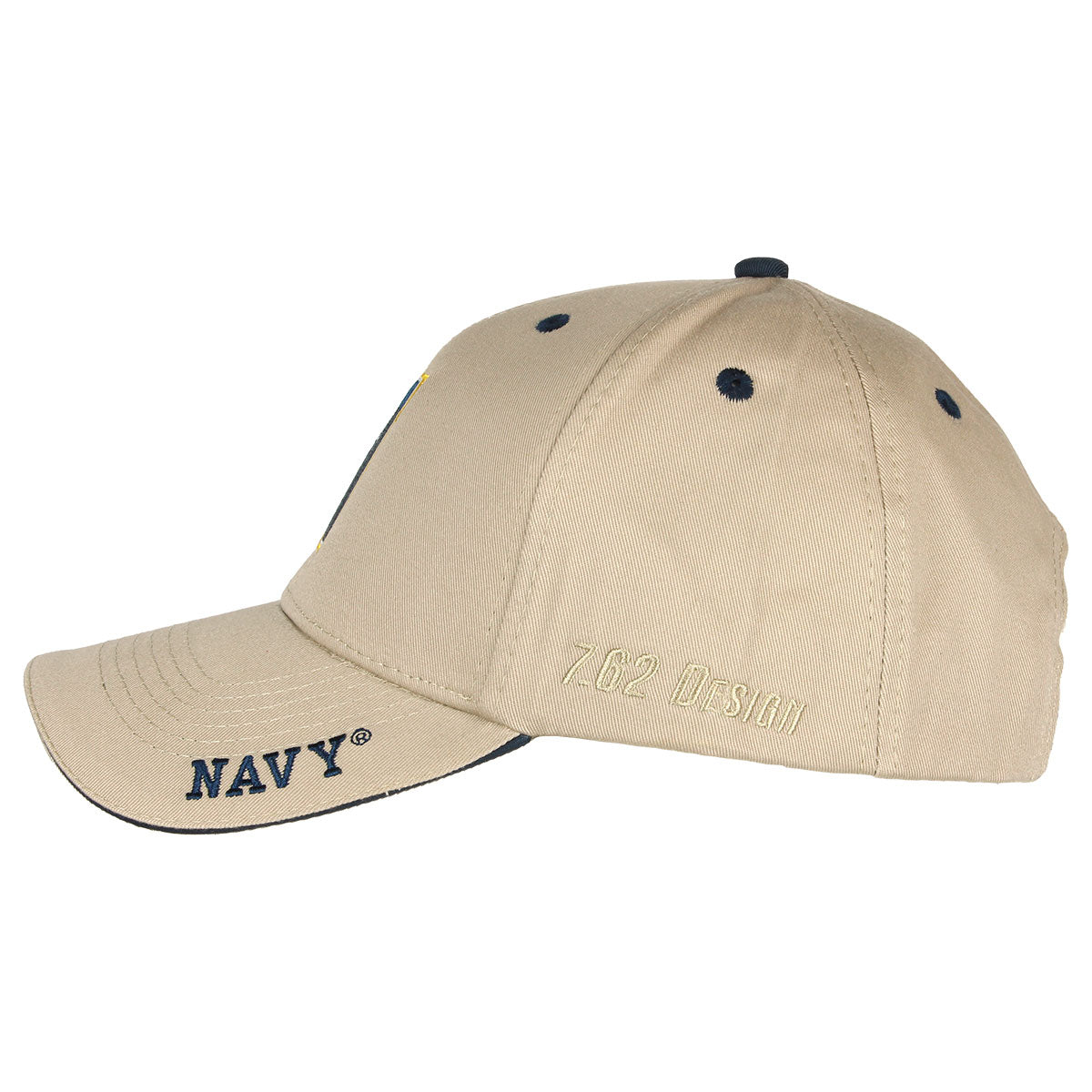 7.62 Design Headwear Navy N Cappello Twill Tan Taglia Unica