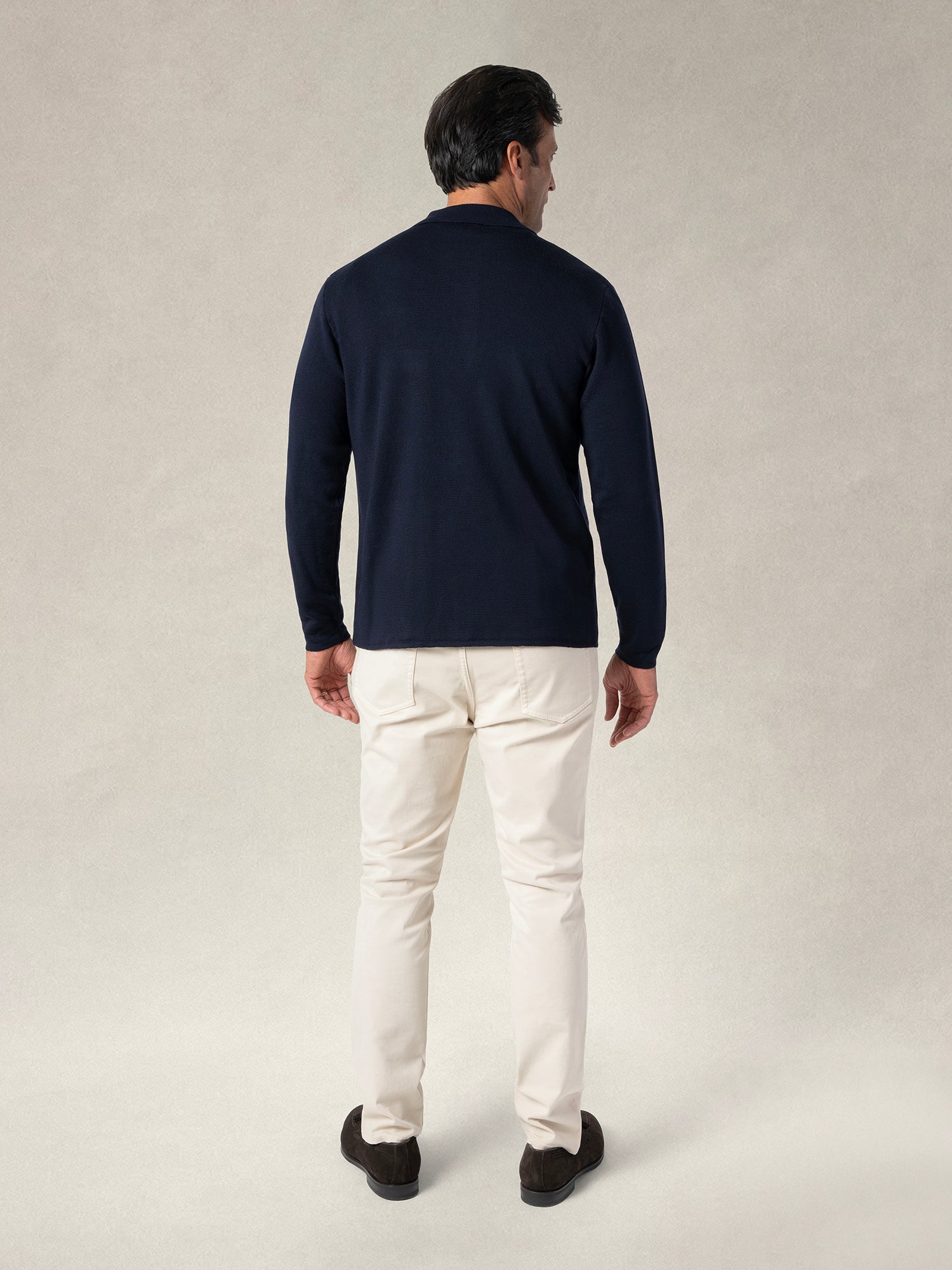 Robert Talbott Landon Giacca Uomo Navy Merino