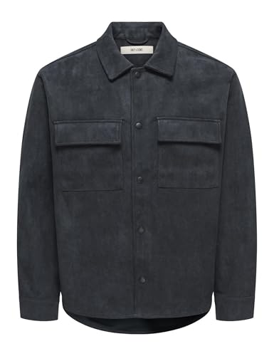 Only & Sons Onsravi Shacket uomo XL scamosciato