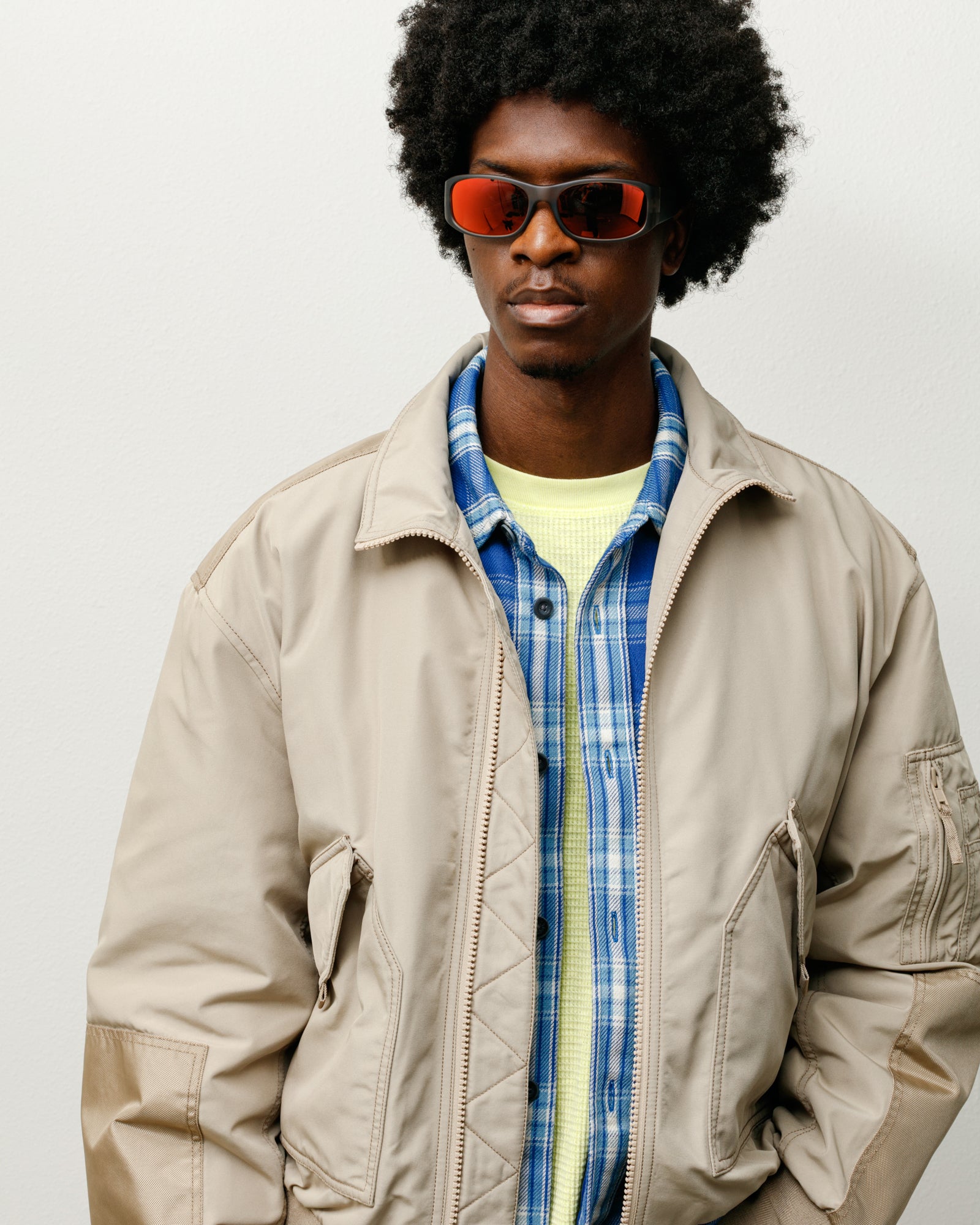 Stussy Mikey Sunglasses Occhiali Frost Smoke Lente Rossa