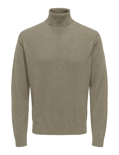 Only & Sons Onsloui Roll Maglia XXL collo alto melange