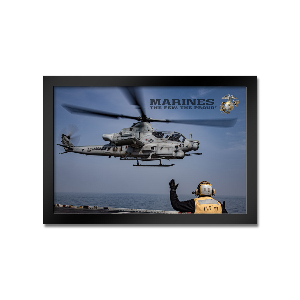 7.62 Design AH-1Z Viper Stampa Incorniciata USMC 14x20