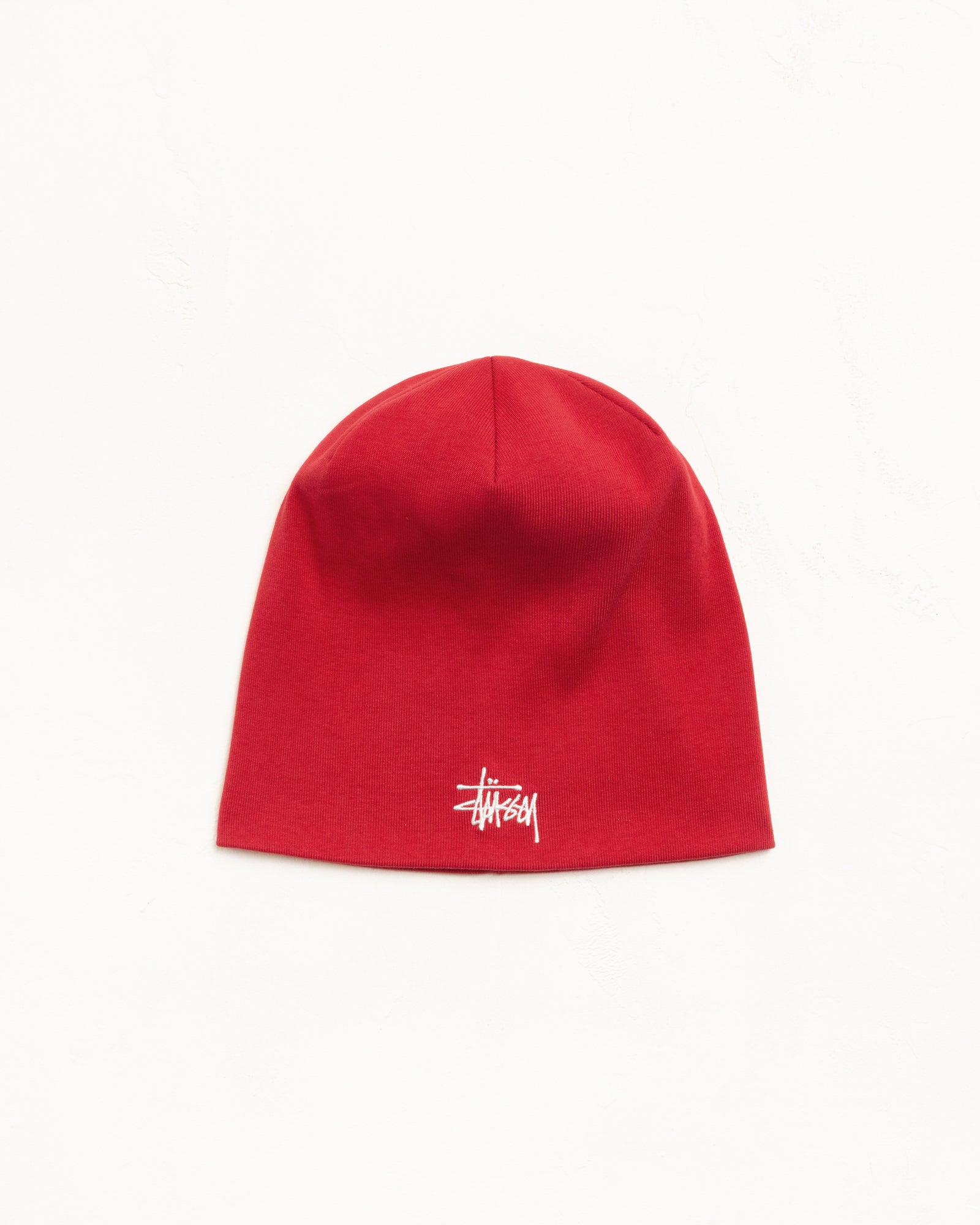 Stussy Jersey Skullcap beanie Rosso cotone