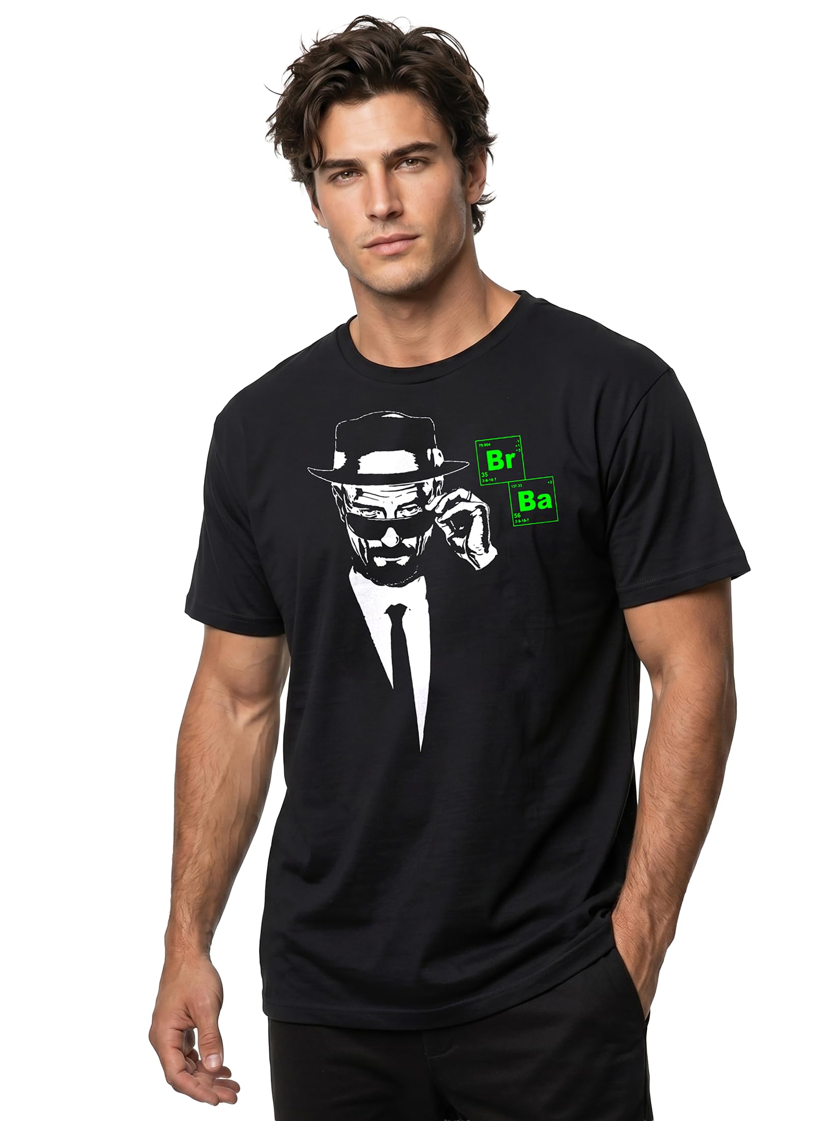 MAKAYA Heisenberg BR BA T-Shirt Uomo L Cotone