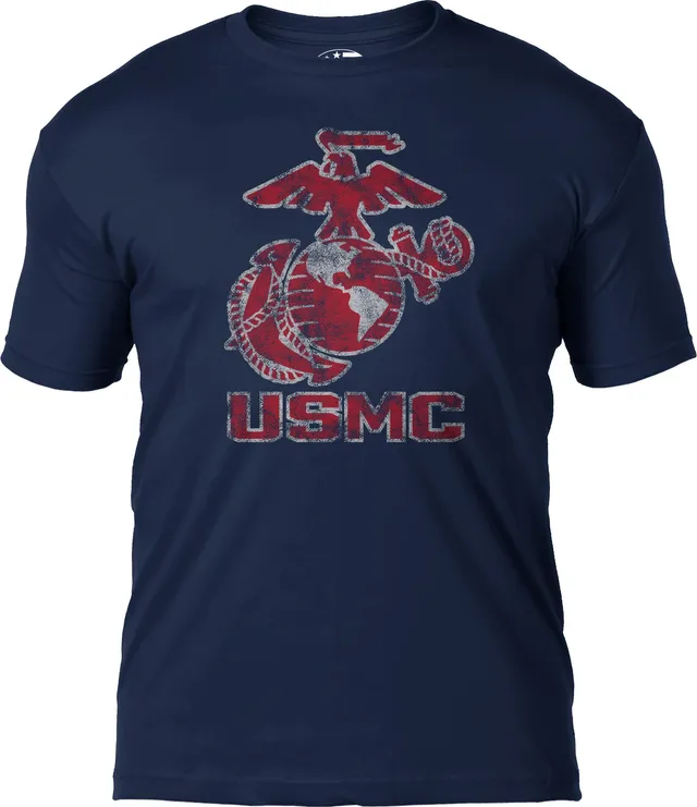 7.62 Design USMC EGA T-Shirt Uomo Cotone Blu