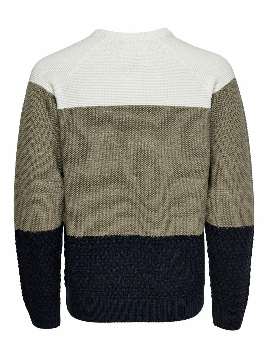 Only & Sons pullover uomo Cloud Dancer XS tinta unita