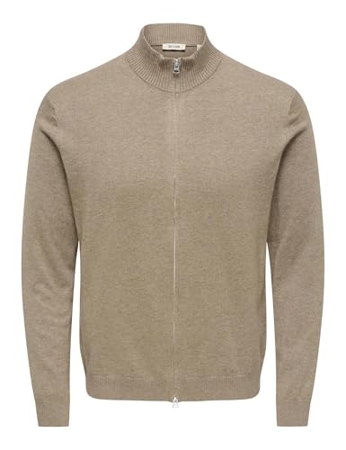 Only & Sons Onsloui Reg 12 cardigan zip nero S uomo