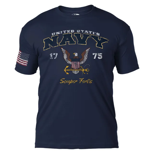 7.62 Design US Navy Vintage T-Shirt Uomo Blu Cotone Taglia L