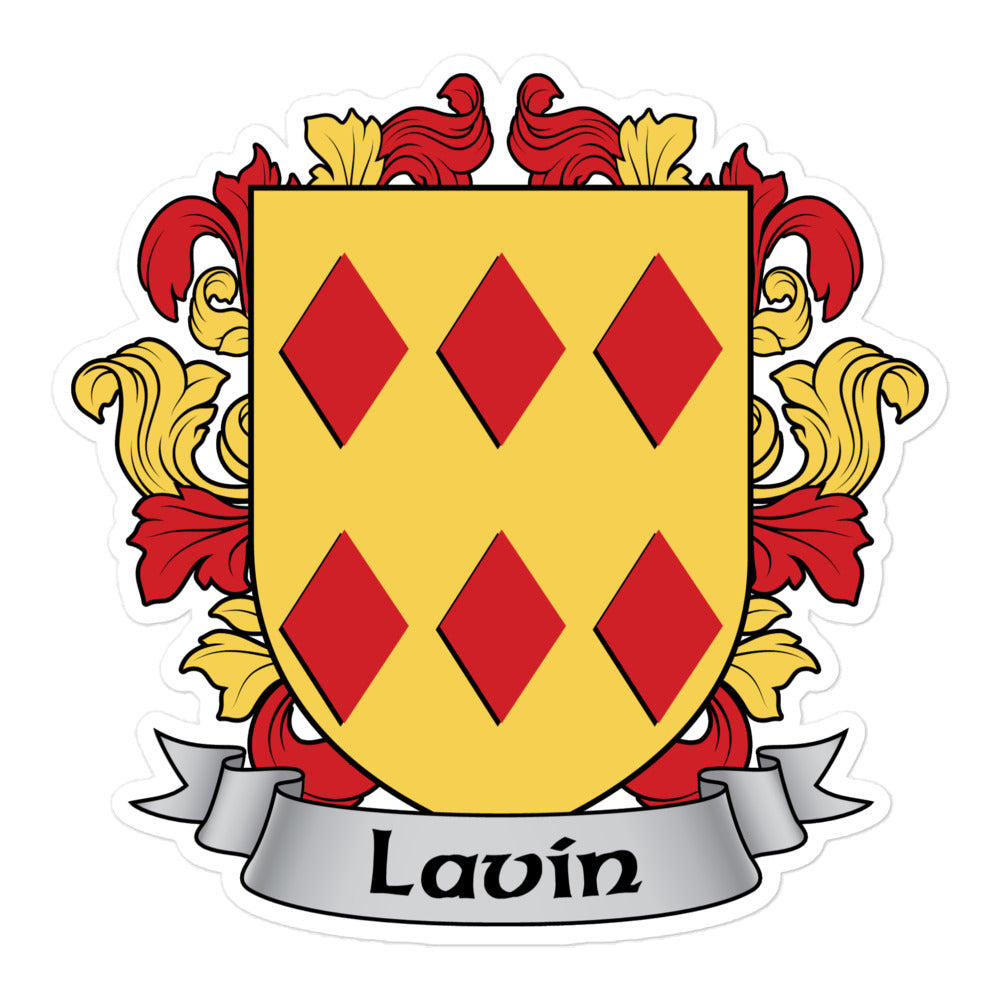7.62 Design Lavin adesivo stemma famiglia irlandese 4x4 vinile
